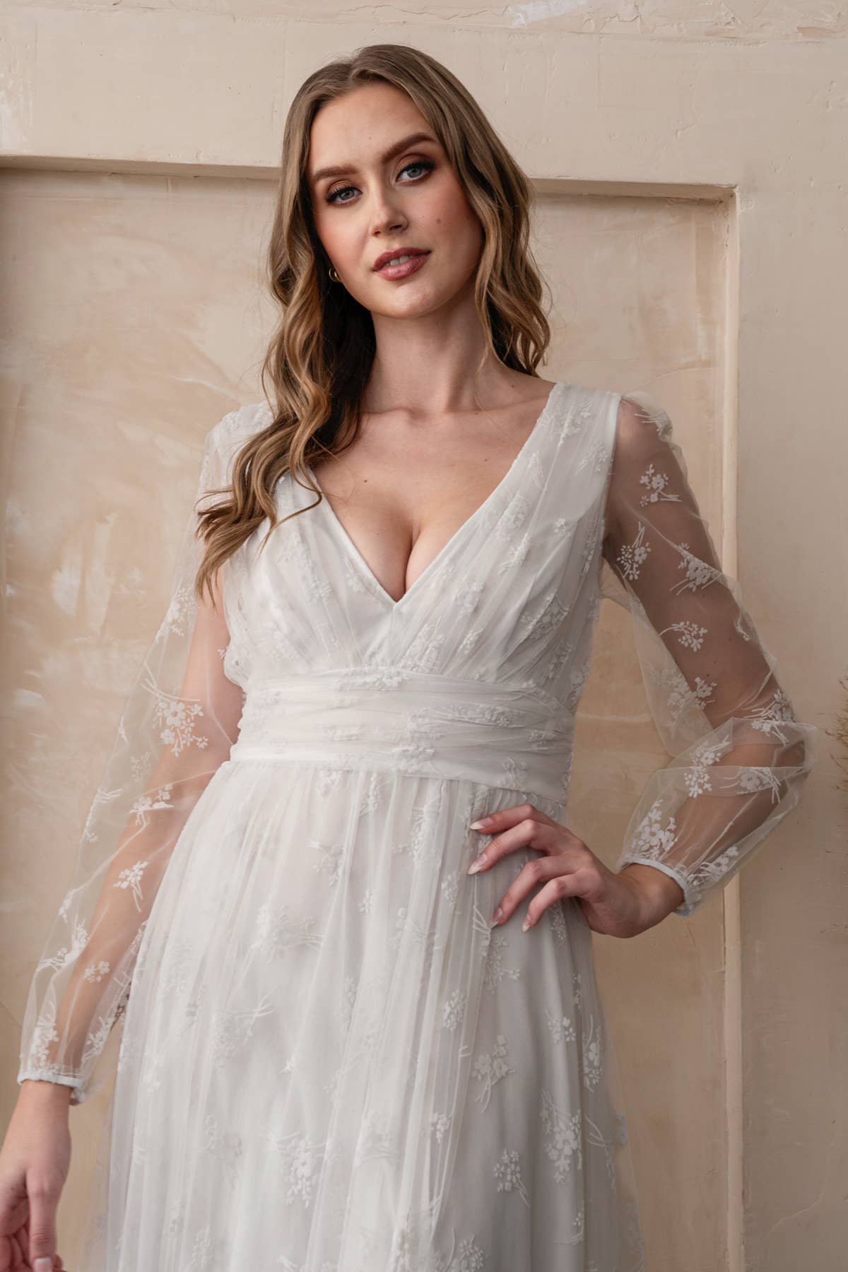 The "Wallflower" - Long Sleeve Boho Dress