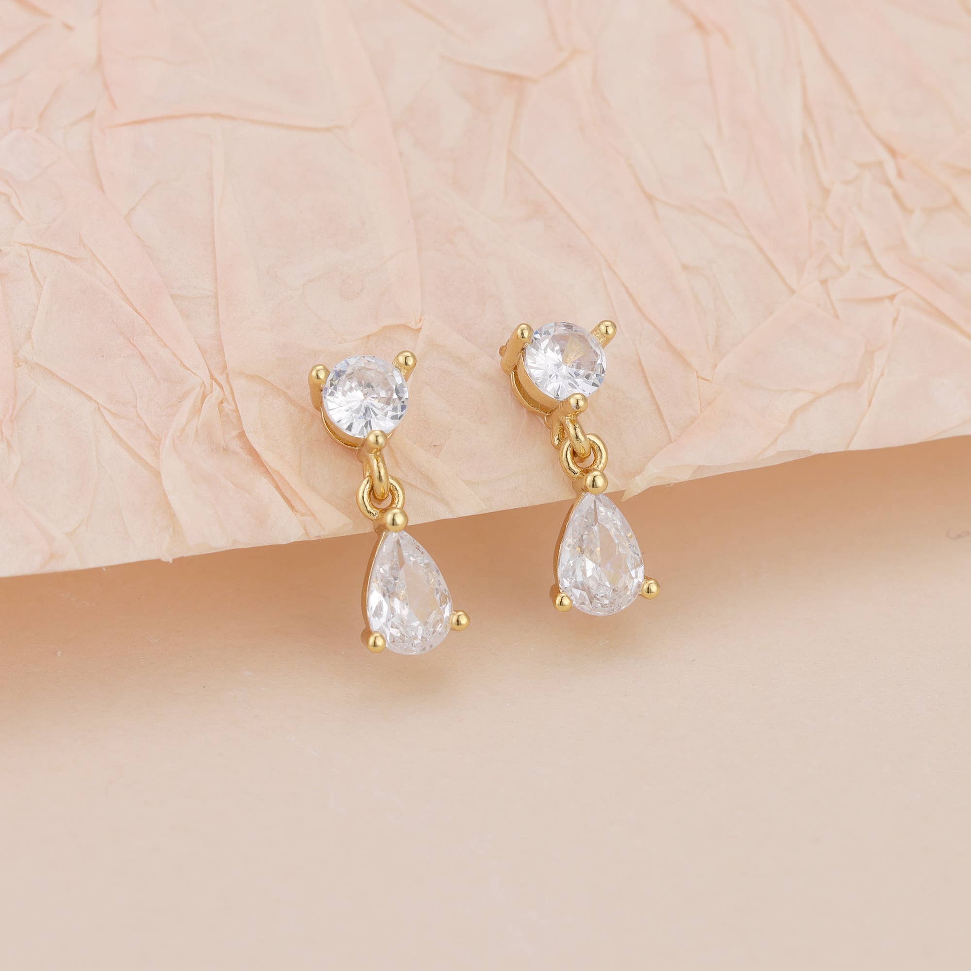 Diamond CZ Dangle Earring