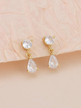 Diamond CZ Dangle Earring