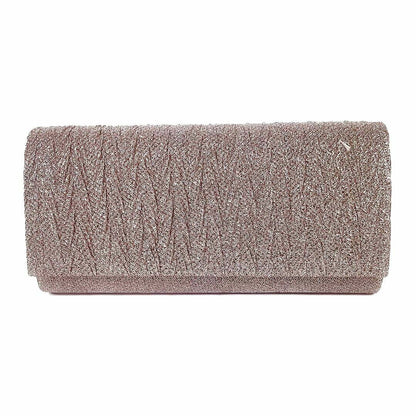 Rose Gold glitter clutch
