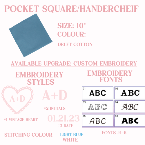 Pocket square options
