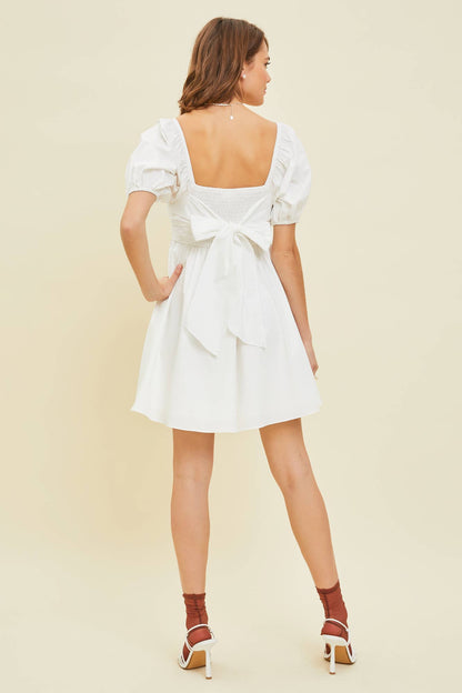 The "Elina" - Puff Sleeve Babydoll Dress