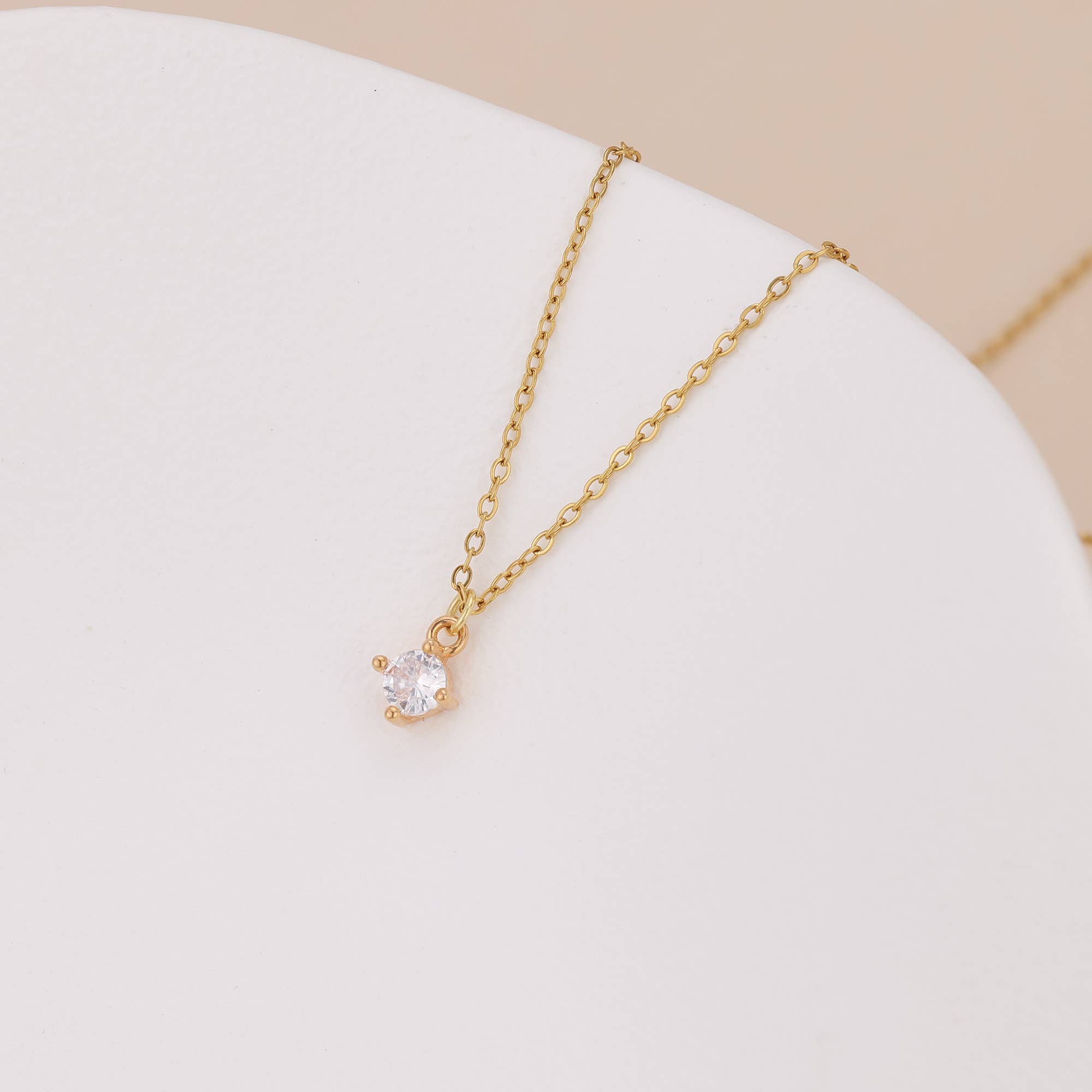 Solitaire Pendant Necklace