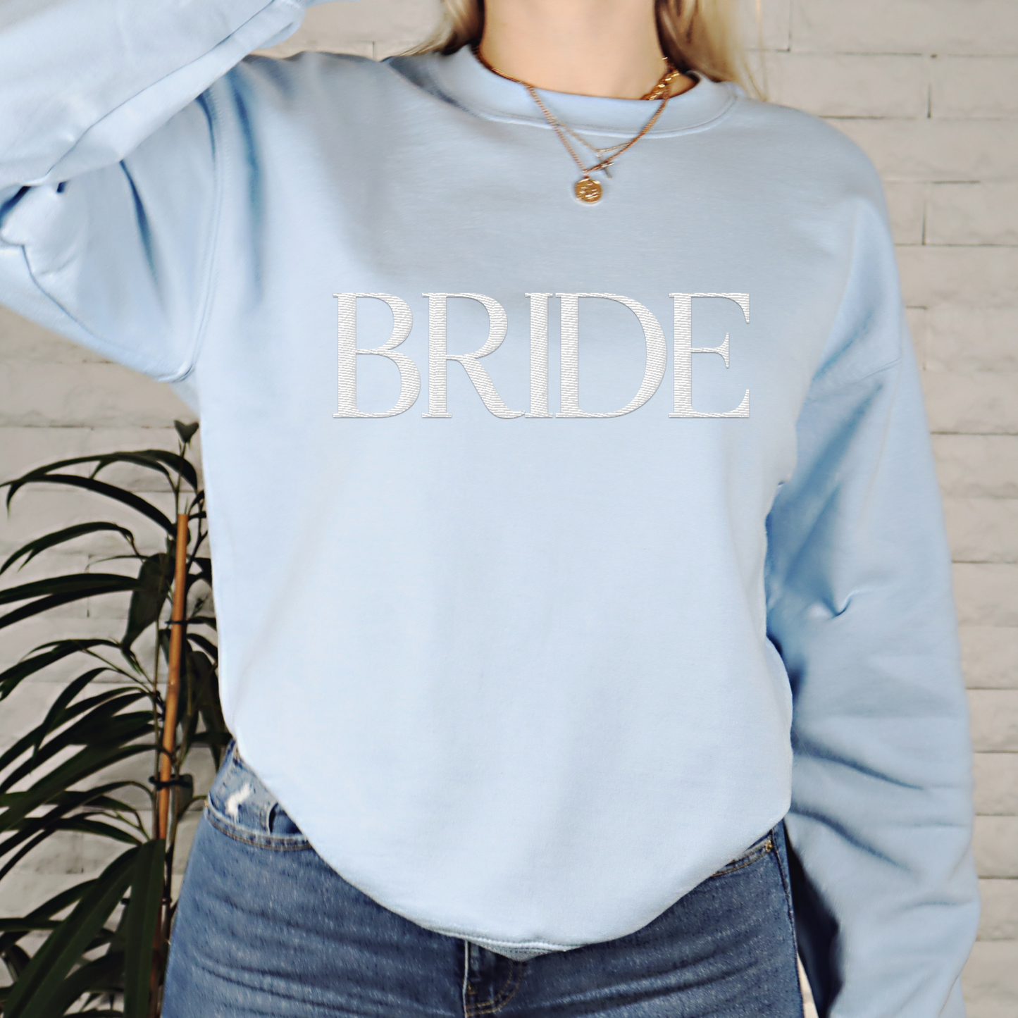 Something Blue Bride Crewneck