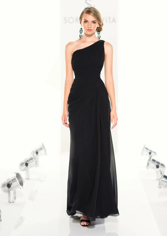 Full body front view of Sorella Vita - 8161 (Black 