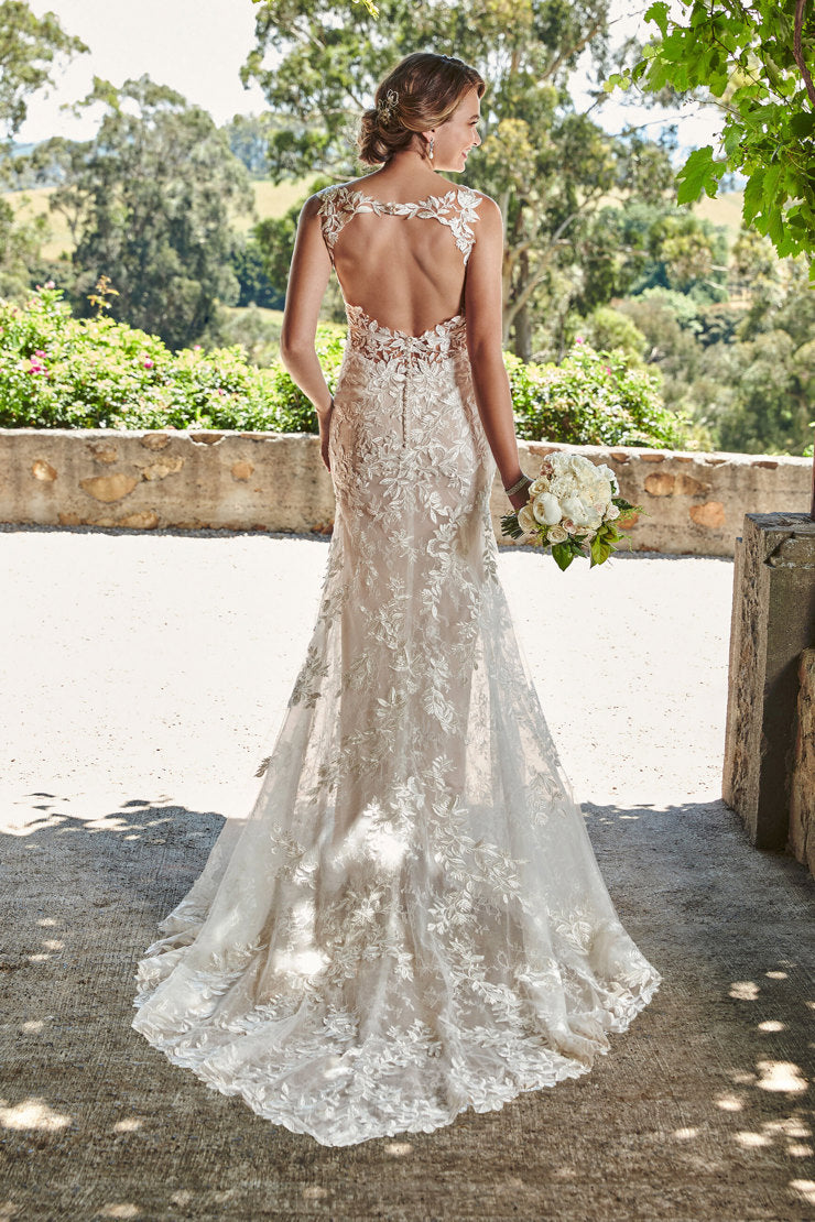 Full body back view of Ariella by Sophia Tolli