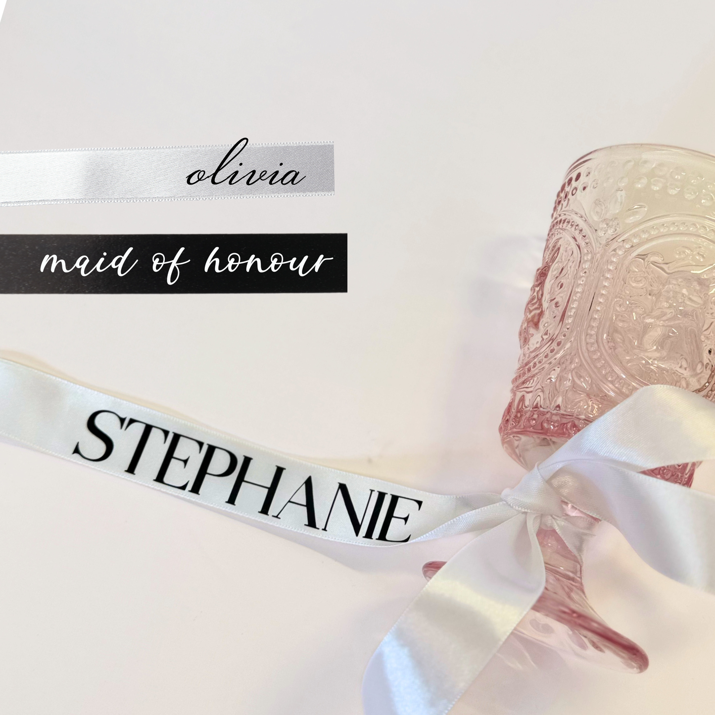 Custom Ribbon (Drink Bow)