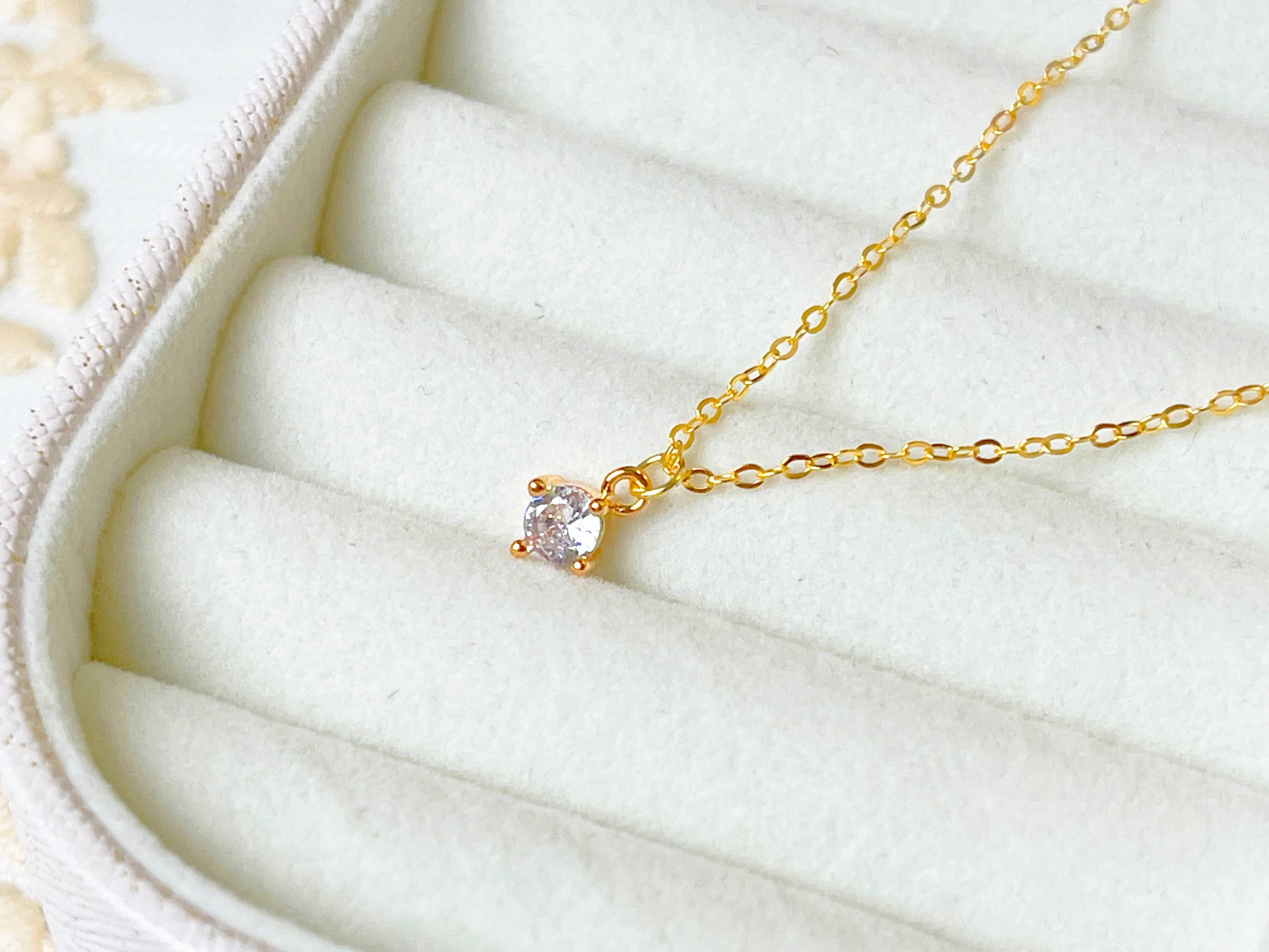 Solitaire Pendant Necklace