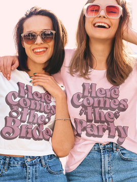 The Party, The Bride - Bachelorette Shirts