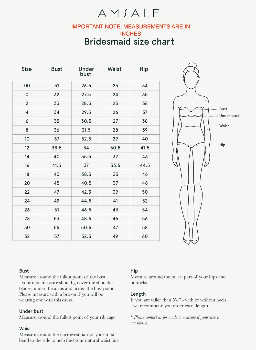 amsale bridesmaid dress sizing Marie – Amsale main image 1