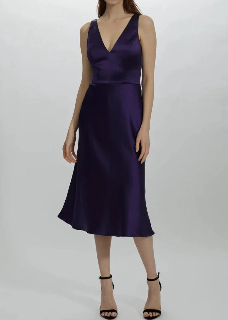 Full body front view of Amsale Amethyst