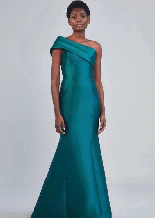 Full body front view of Amsale - P402M (Lagoon