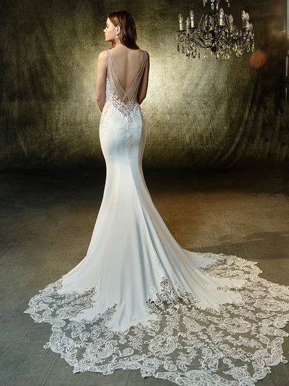Full body back view of Lena by Blue by Enzoani 