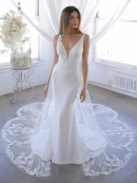 Full body front view of Ozalea by Blue by Enzoani