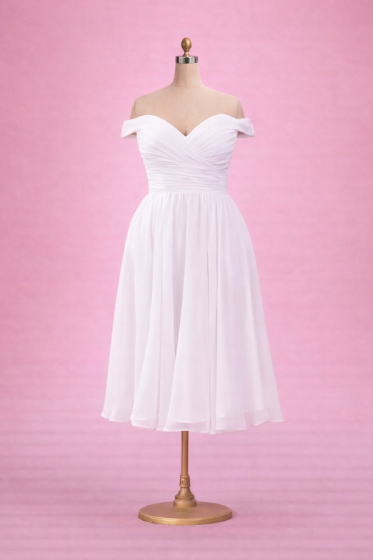 Plus size casual wedding dress