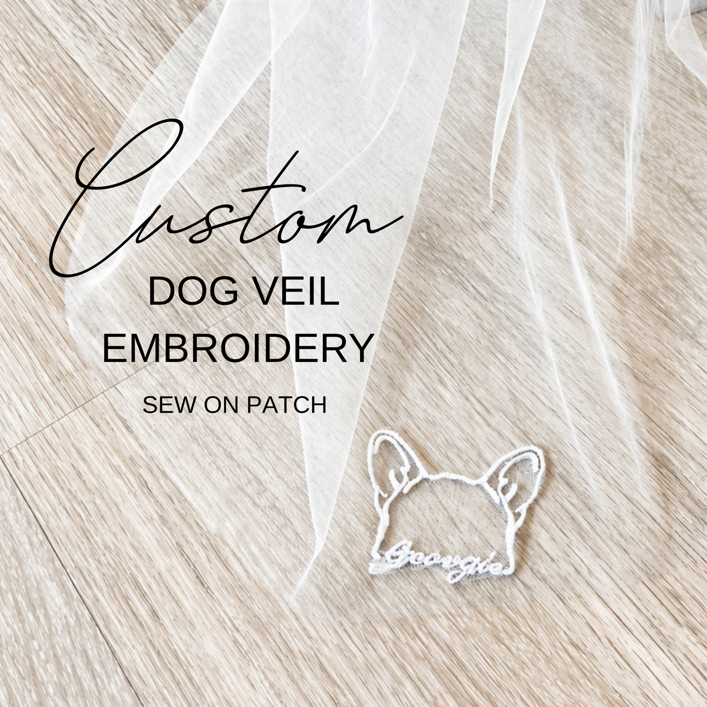 Custom Dog Embroidery Patch