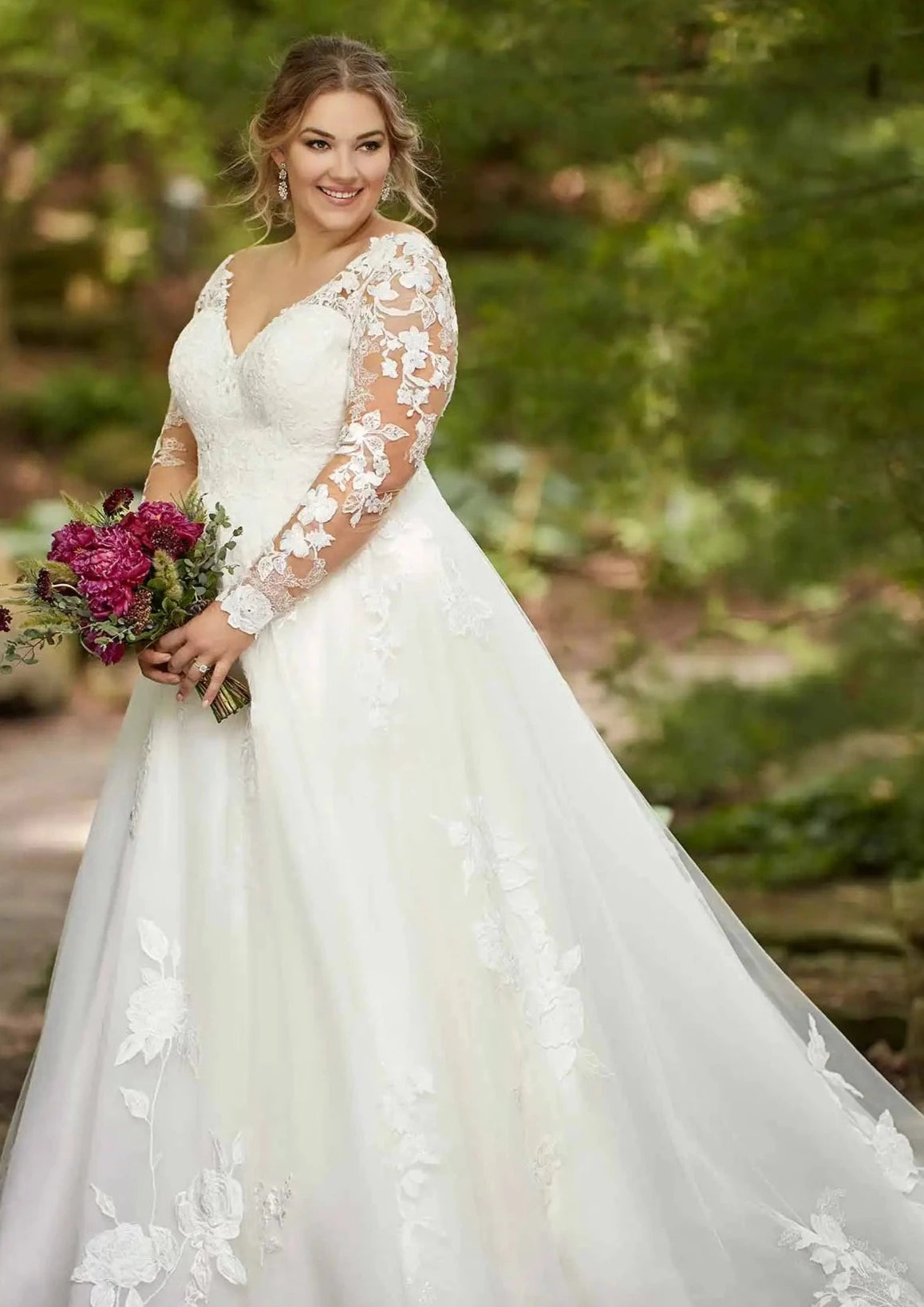 Size 20 wedding dress with sleeves outlet