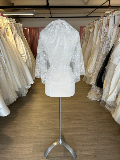 Full Lace & Applique Veil - Elbow