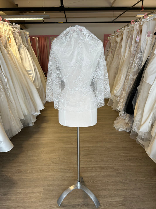 Full Lace & Applique Veil - Elbow