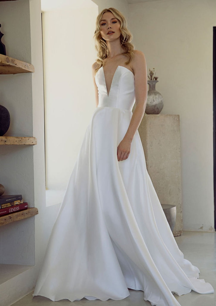 Full body front view of Iris by Scout Bridal