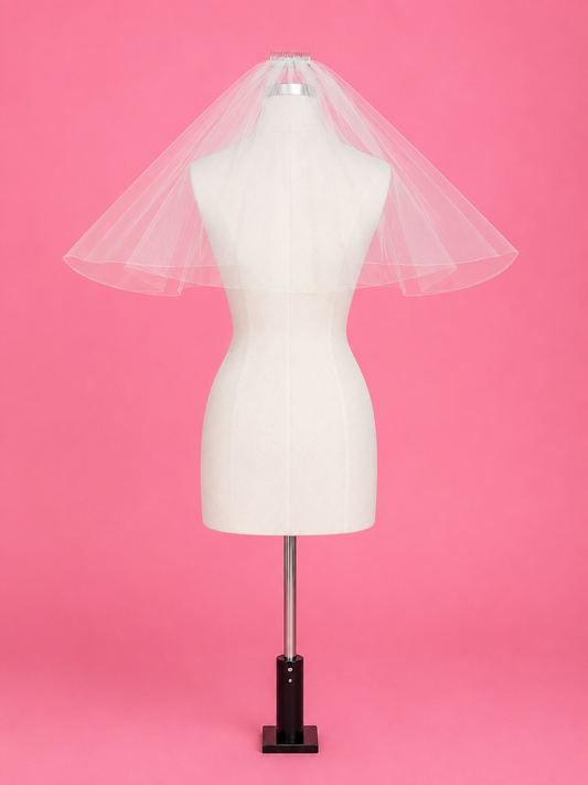 Libby Veil - Waist Length w/ Blusher