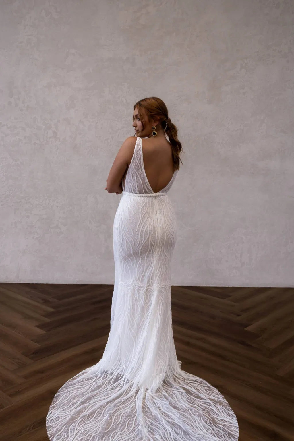 Full body back view of Beau by Made with Love