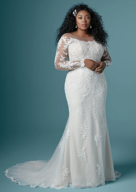 Full body front view of Chevelle Lynette by Maggie Sottero
