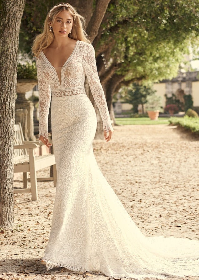 Full body front view of Drita by Maggie Sottero