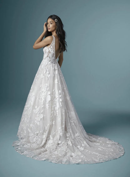 Full body back view of Sasha by Maggie Sottero
