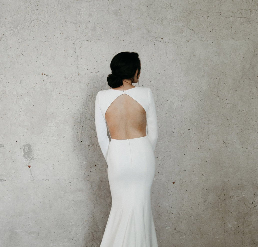 Full body back view of Norah by Alyssa Kristin