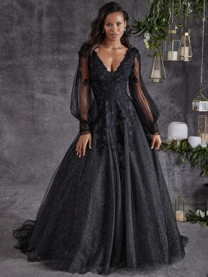You're bold. You've got a vibe. You're destined for a whimsical lace tulle wedding dress, Alexandria, made for dreamy backdrops and magical lighting.&nbsp;
