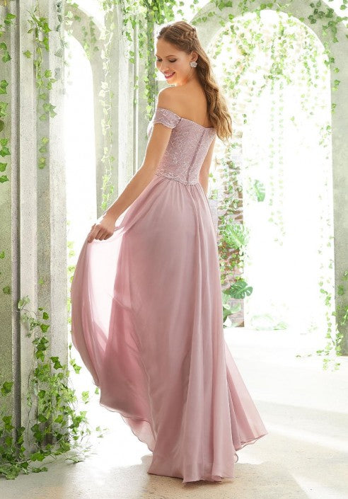 Full body back view of Morilee 21602