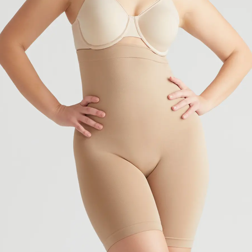 MRULIC shapewear for women tummy control Women's Body Shaping Underwear  High Waist Regain Slimming Hip Pants Pink + M 