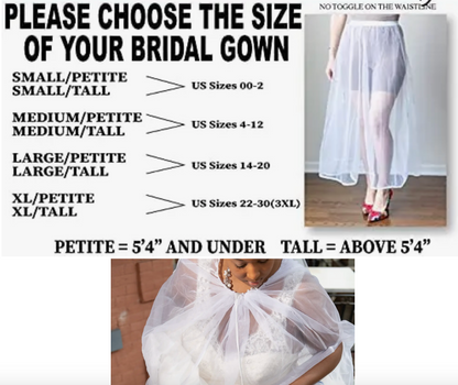 Bridal Buddy® Drawstring Comfort Enhanced Elastic Waist Underskirt