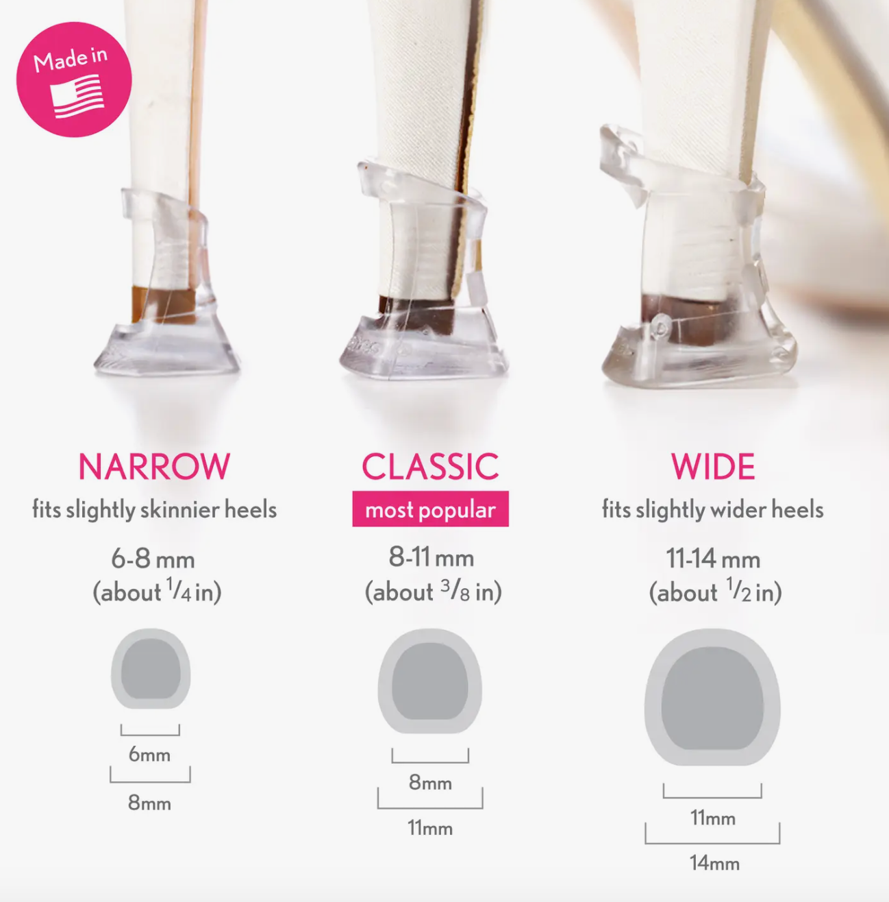 Clear heel covers clearance