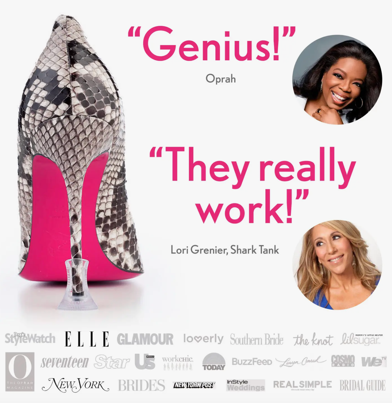 Clear High Heel Protectors Complete set NKIN