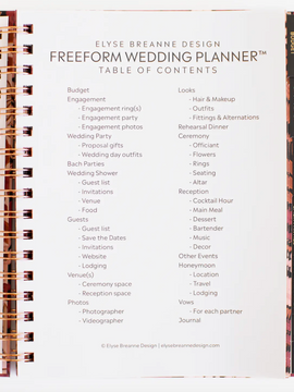 Gender Neutral - The Freeform Wedding Planner™ + Keepsake Box