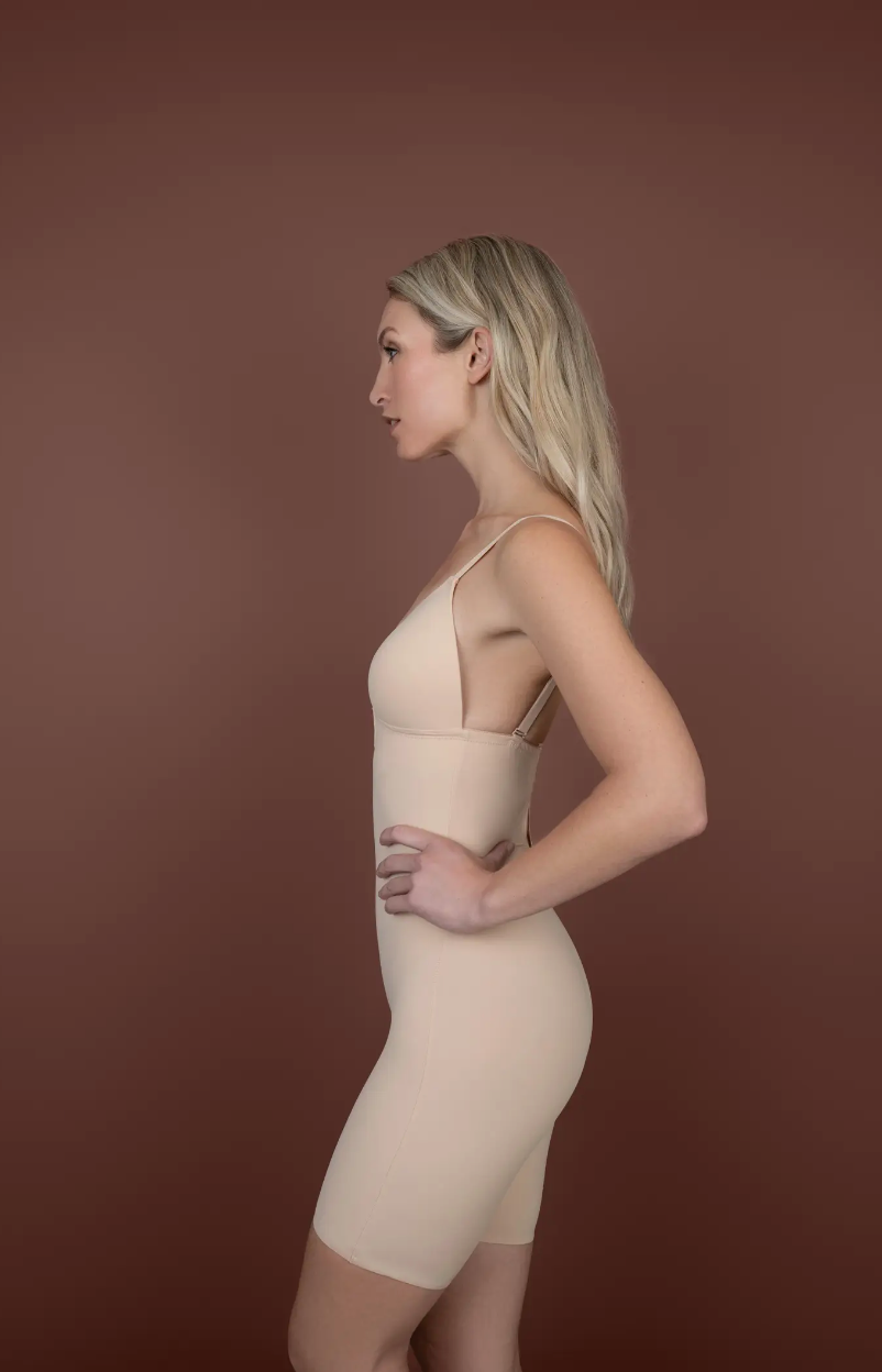 Full Body Deep V Low Back Wedding Day Shapewear
