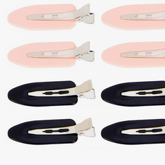 Bridesmaid Creaseless Hair Clips | Pink & Black Creaseless Clips