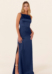 Full body front view of Morilee - 21836 in Sapphire