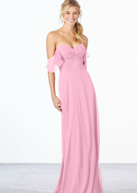 Full body front view of Morilee - 21651  in Peony