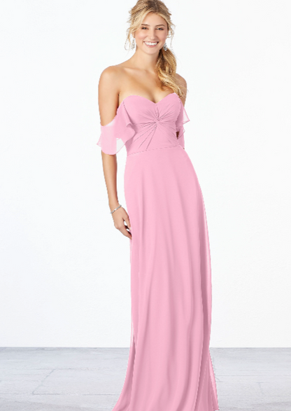 Full body front view of Morilee - 21651  in Peony