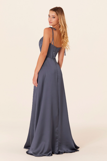 Full body back view of Morilee - 21822 in dusk