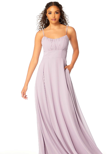Full body front view of Morilee - 21803 (French Lilac