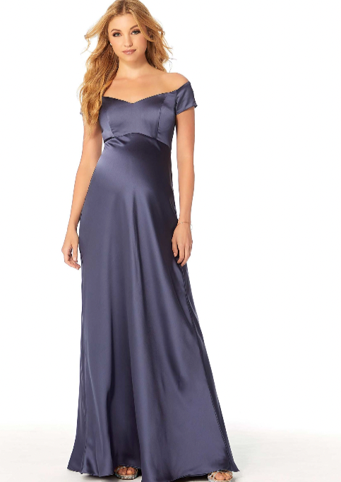 Full body front view of Morilee - 14112 (Dusk Maternity