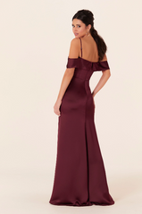 Full body front view of Morilee - 21827 (Bordeaux 