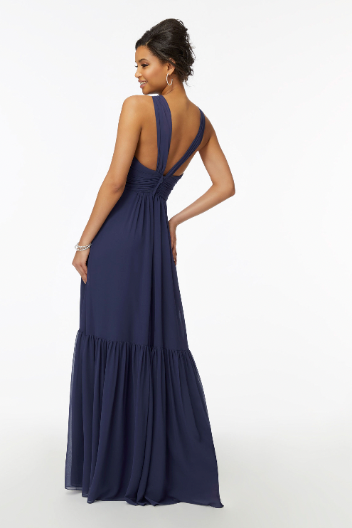 Full body back view of Morilee - 21728 (Sapphire