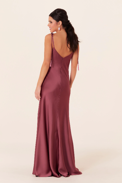 Full body back view of Morilee - 21829 (Rosewood