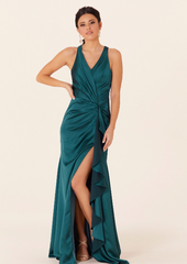 Full body front view of Morilee - 21831 (Teal 