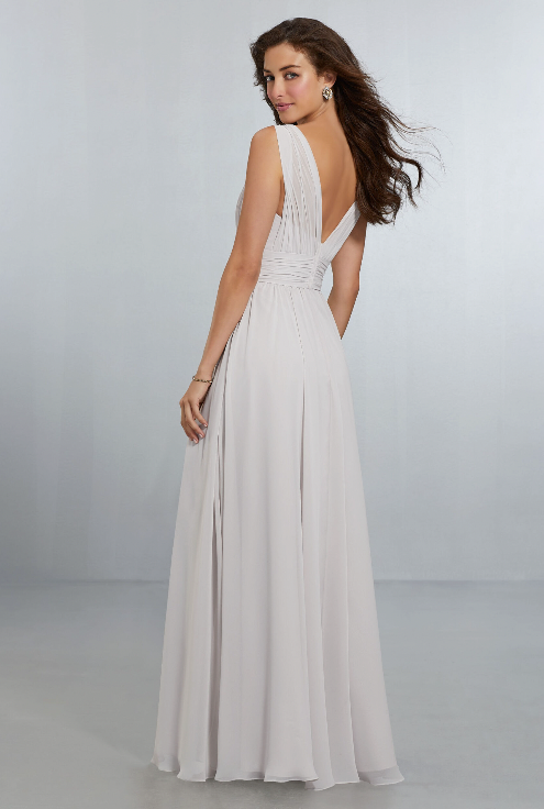 Full body back view of Morilee - 21553 (Dewdrop